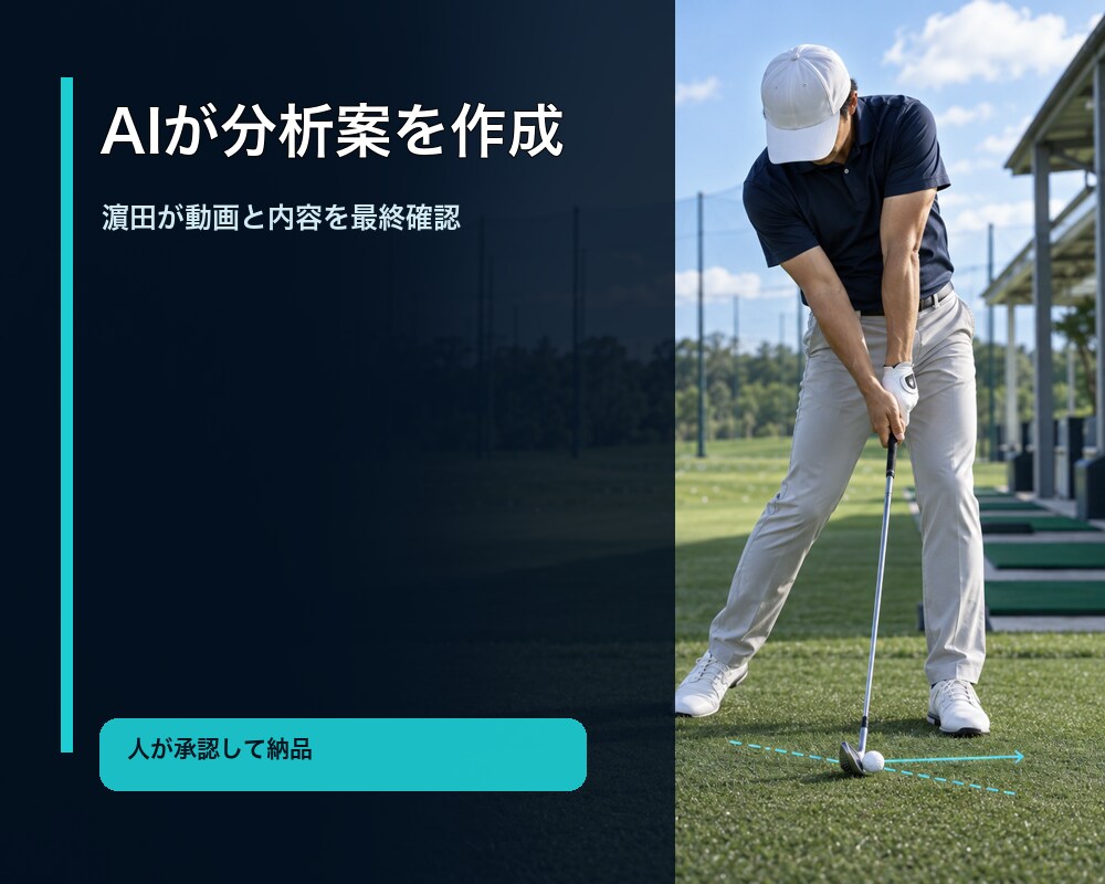 プロがスイングの根本原因を動画で診断します フェース向き×クラブパスから最優先の1点を特定 イメージ6