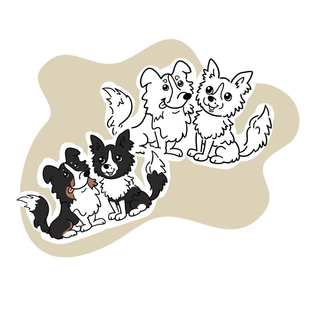 うちの子グッズを作成します 愛犬・愛猫のお写真をシンプルで可愛いイラストを作成します イメージ6