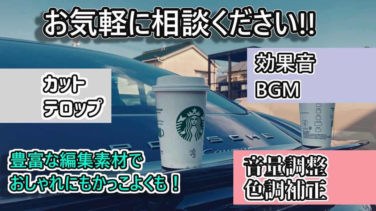 おまかせOK！Youtube等の動画編集します Vlogや日常系、商品紹介、語り系などの編集が得意です！ イメージ2