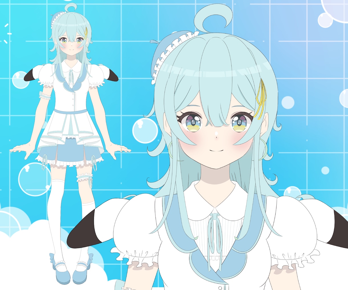 全工程込み！可愛いVtuberモデル制作致します キャラデザ・Live2D・修正無制限・著作権譲渡・全工程制作 イメージ2