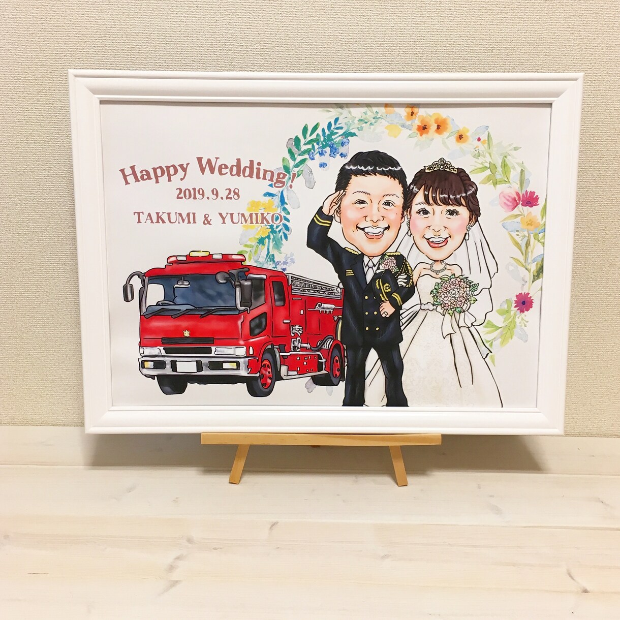 結婚式や記念日の似顔絵描きます 他サイトにて実績あり。可愛い似顔絵描きます。 イメージ1