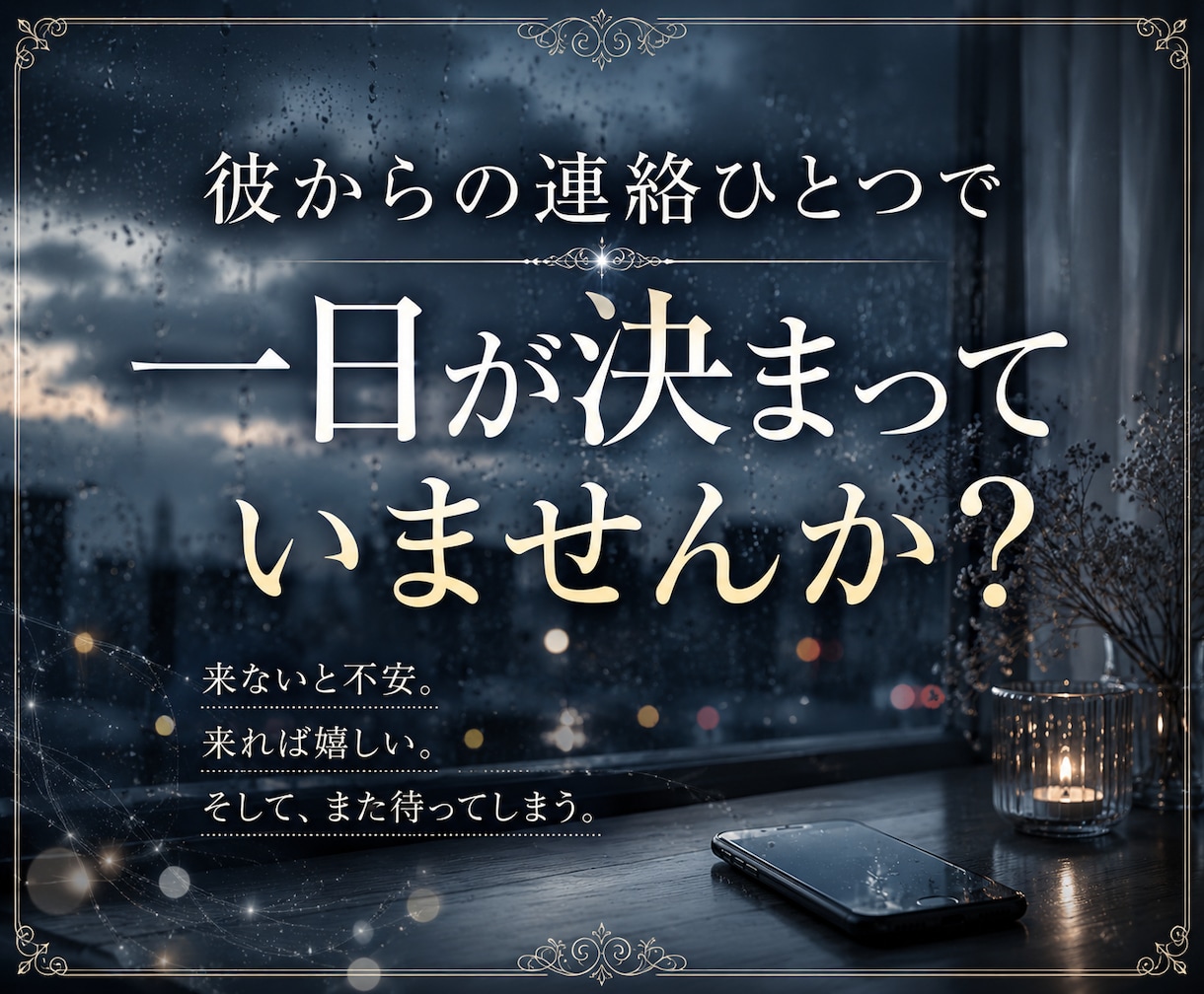 相手の心の底を読み取り、幸せへと導きます 不倫経験者だからこそ分かる、あなたのその不安。 イメージ2