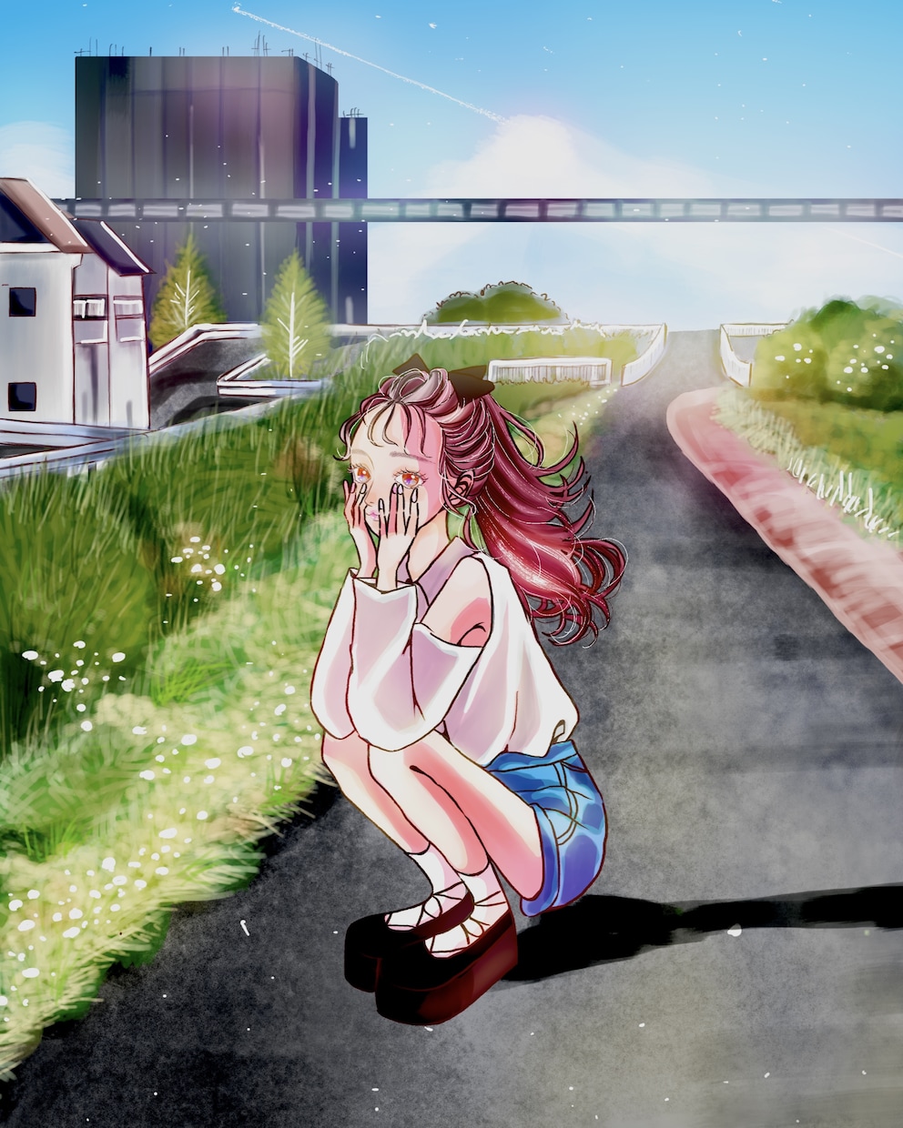 商用利用可＊透明感のある背景付きイラスト制作します YouTubeやサムネ画像、SNSイラスト、HP挿絵などに＊ イメージ4