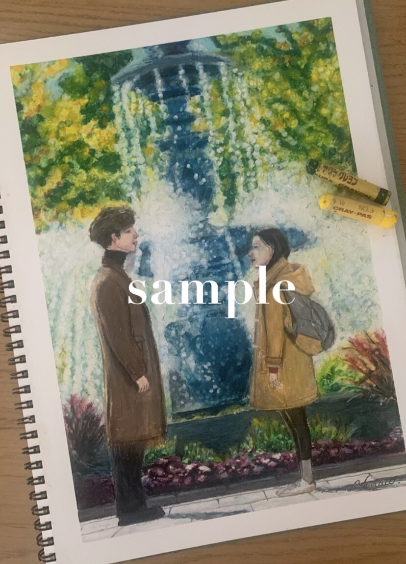 思い出の写真をクレパスで描きます 【オーダー制作】ウェルカムボードやお洒落なインテリアにも◎ イメージ4