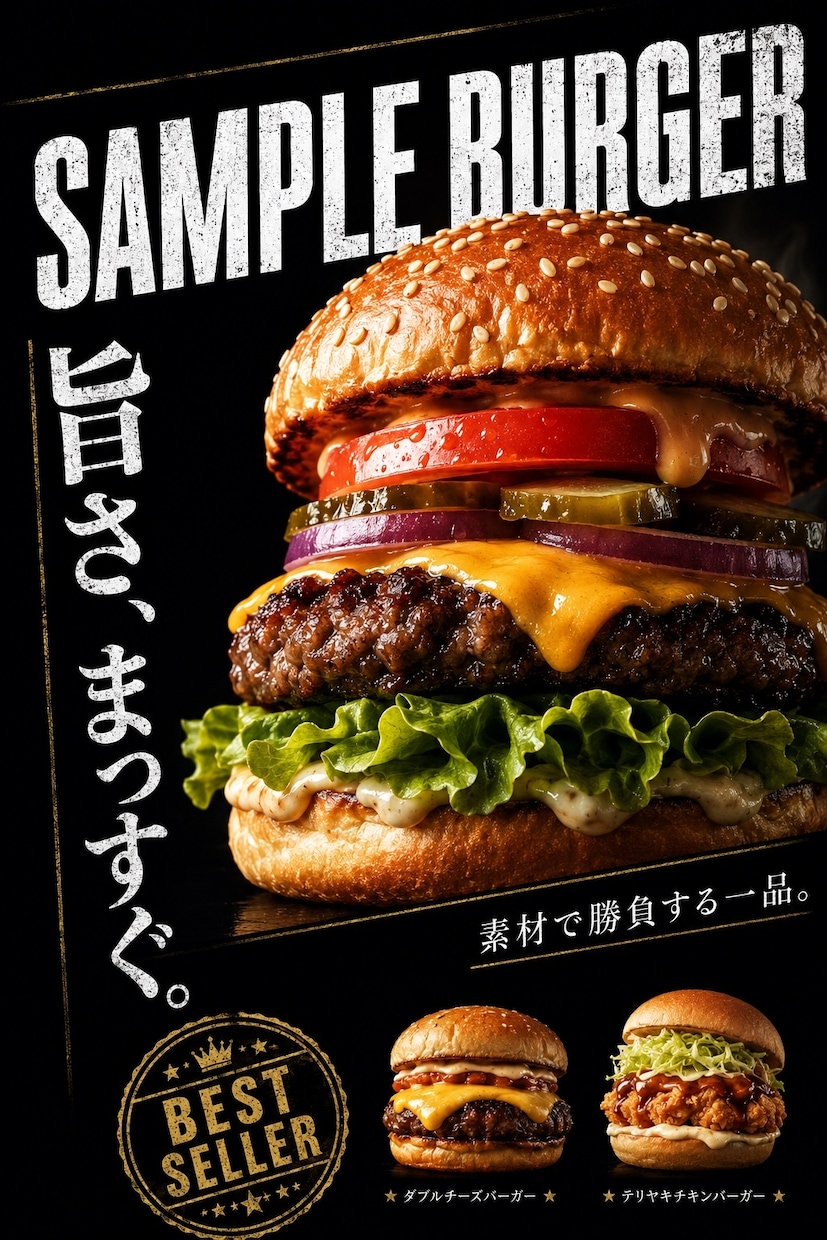 飲食店の料理写真から魅力的な販促物をデザインします スマホで撮った料理写真を送るだけ！ イメージ3
