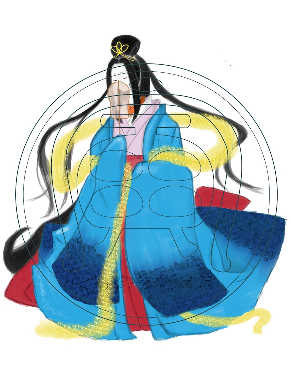 リテイク無制限！手描き風デジタル和風画制作します どこでもお使いいただける和風画を描きます。 イメージ10