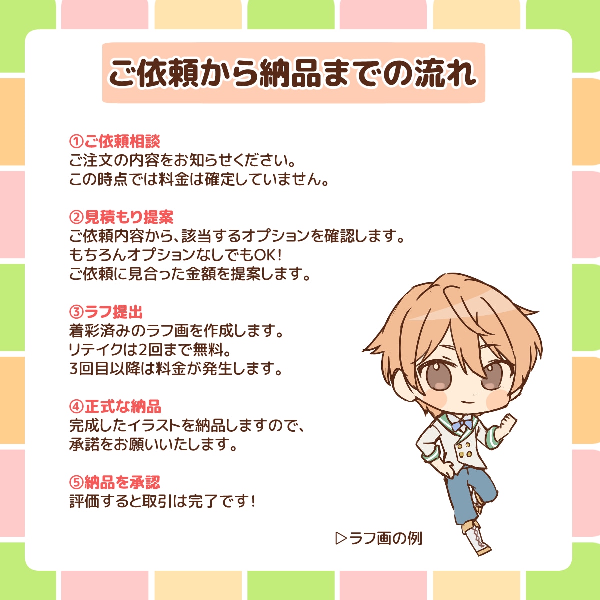 可愛くてほっこりするミニキャラ描きます 商用・似顔絵OK☆ SNSのアイコン、配信活動などに！ イメージ7