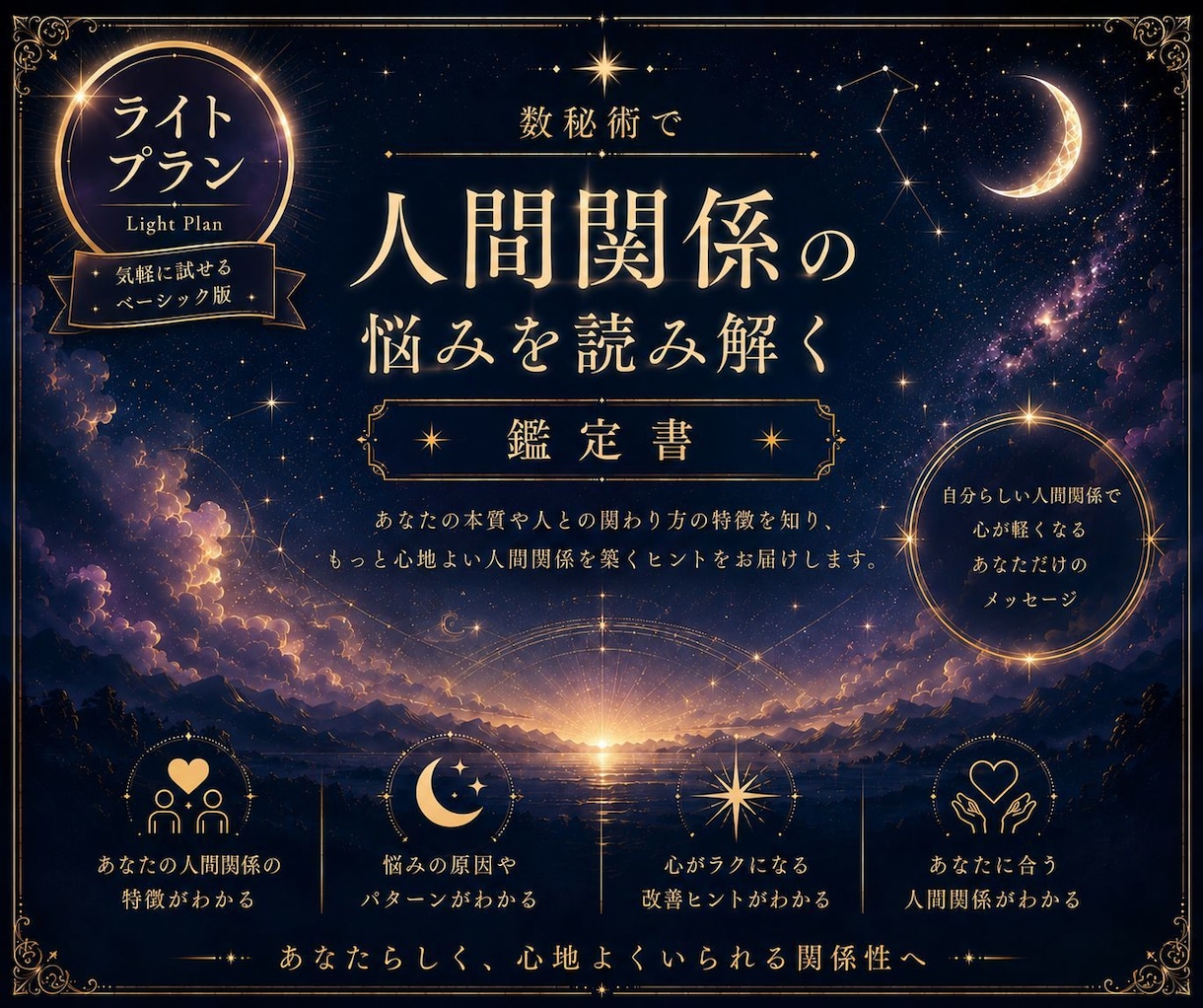 数秘術｜人間関係の悩みを紐解く鑑定書作成します なぜ上手くいかない？その理由やあなたの本質をお伝えします！ イメージ1