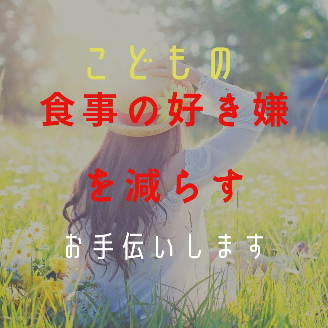 お子さまの食事の好き嫌いを減らすお手伝いをします 色々な子ども達と関わった経験を元に苦手な食べ物克服をサポート イメージ1