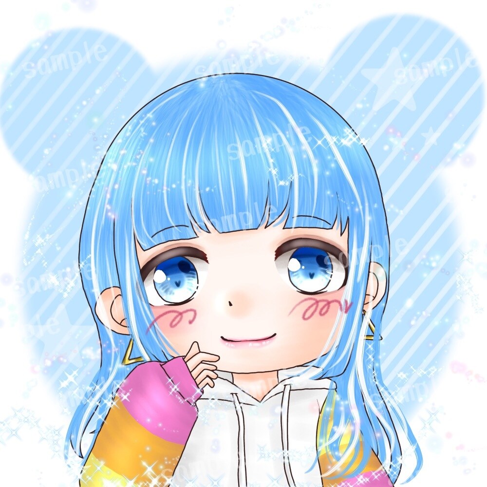 2名様限りミニキャラ2名分を1500円で描きます 夢絵や、ペア画、違うポーズ、表情差分などを描きます！ イメージ7