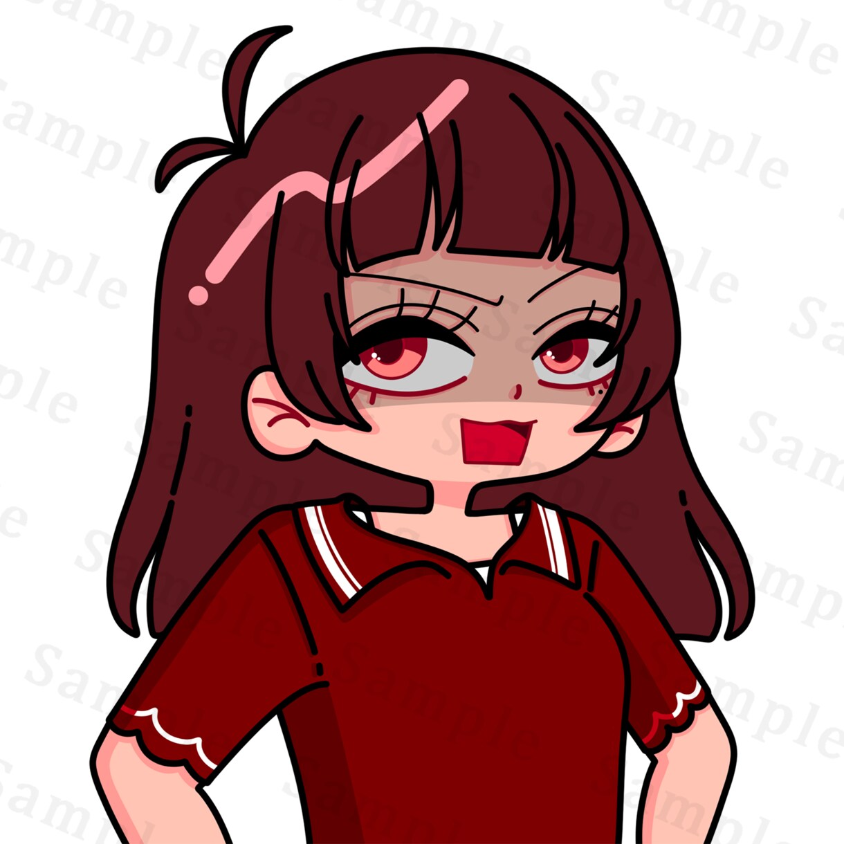 デフォルメイラストお描きします 活動用（女性限定）イラストをお求めの方に！ イメージ8