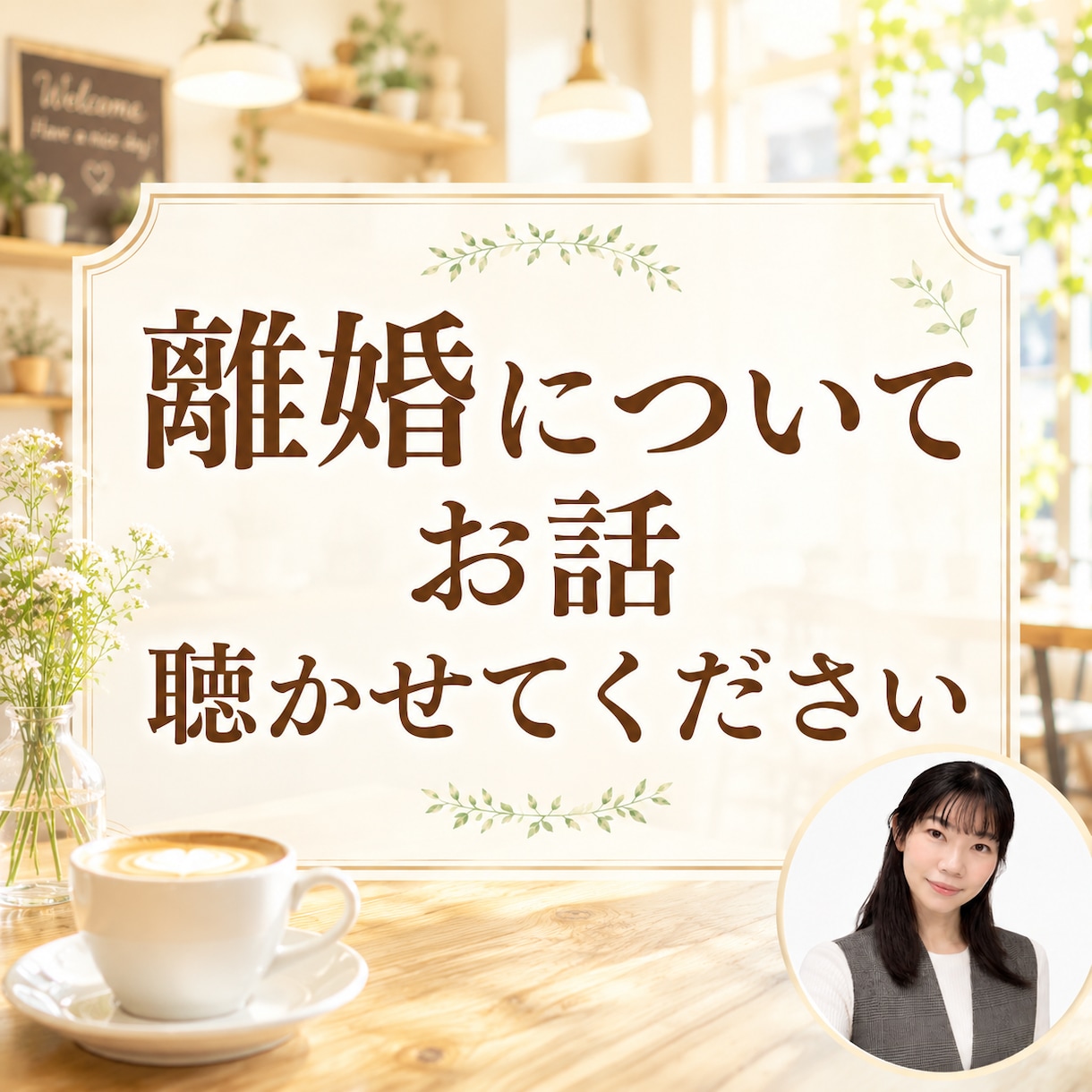 離婚経験者が離婚したい方のお話聴きます 離婚するのは勇気がいることです。ぜひ思いを吐き出してください イメージ1