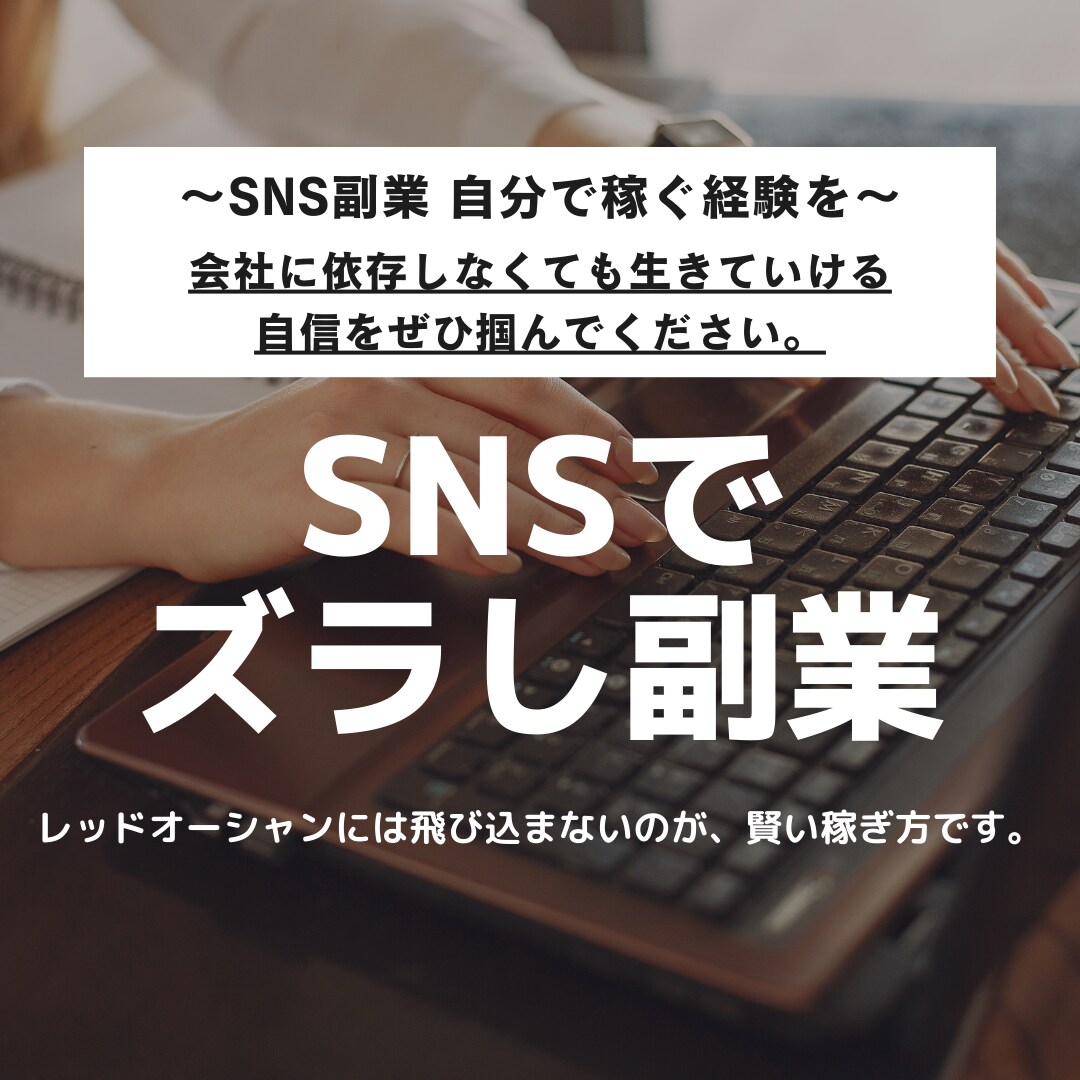 1日30分 SNSを活用したズラし副業教えます 簡単に今すぐ始められる。初日から収益化できます。 イメージ1