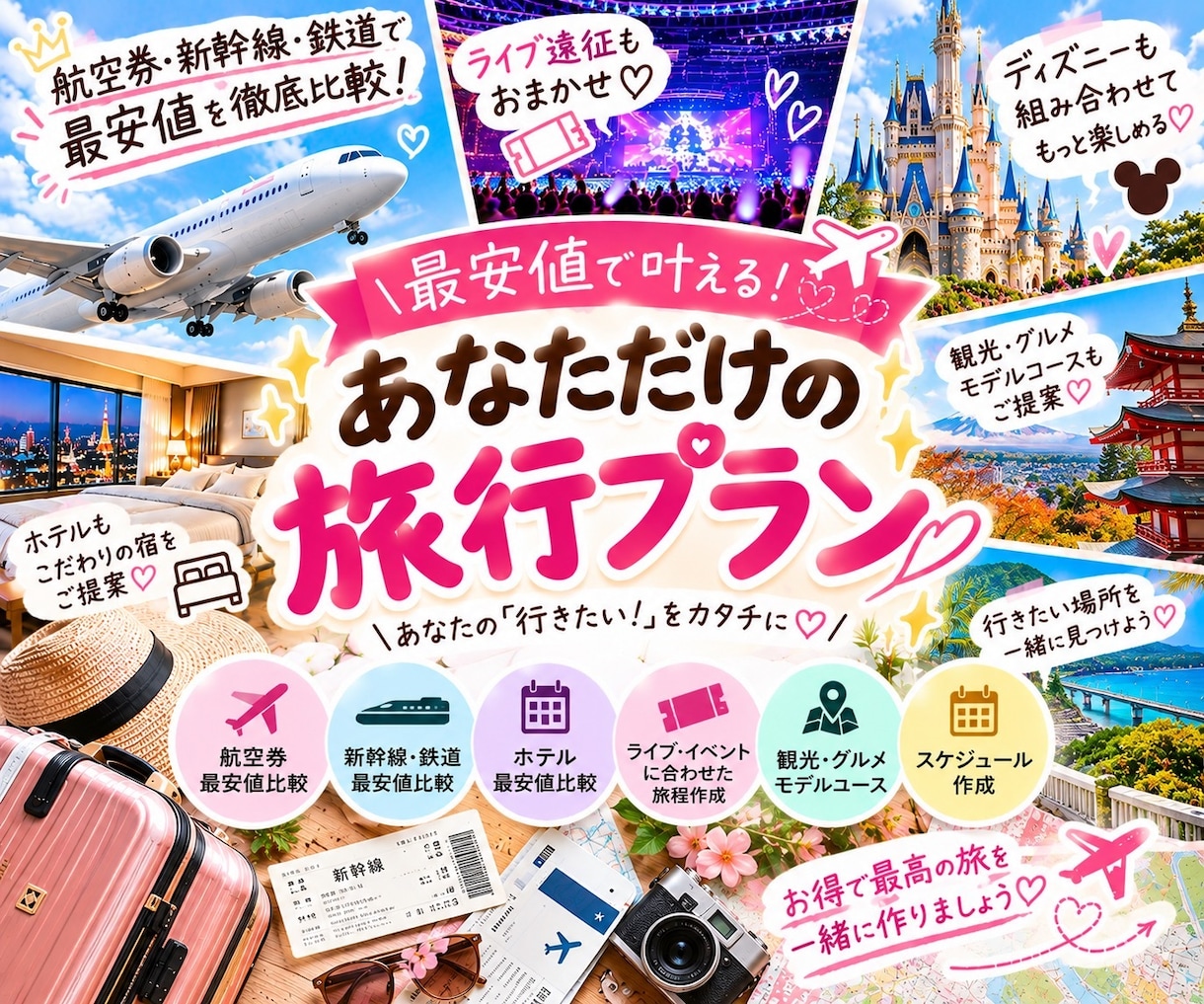 条件に合う最安値国内旅行プラン出します その条件、もっと安くなるかも！国内旅行最安値を徹底調査 イメージ1