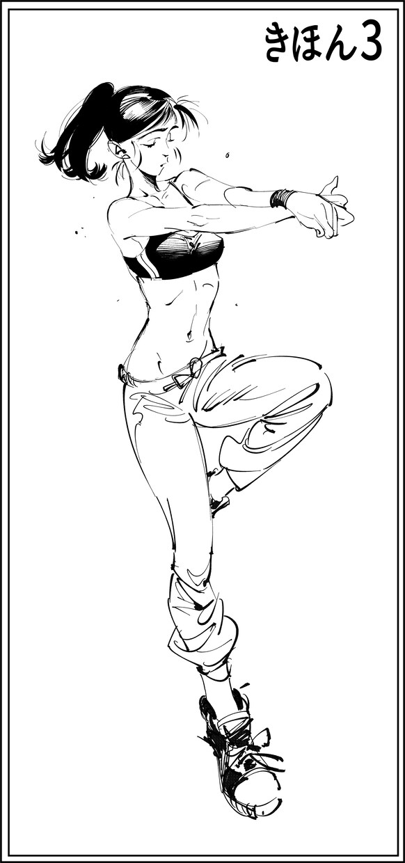 ラフでクールなモノクロイラストお描きします 大人な雰囲気、乾いたエネルギッシュさが欲しい方へ。 イメージ4