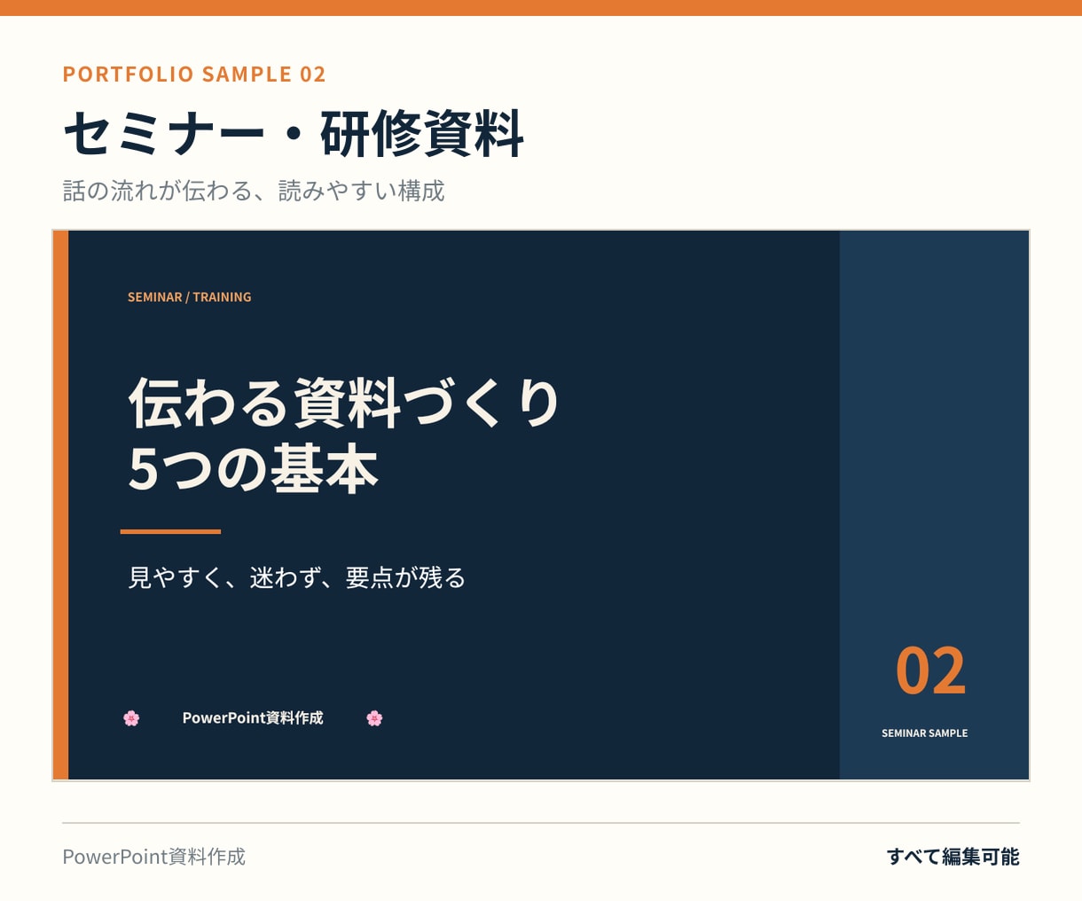 見やすいPowerPoint資料を作成します 伝わる7枚の資料を丁寧に仕上げます イメージ3