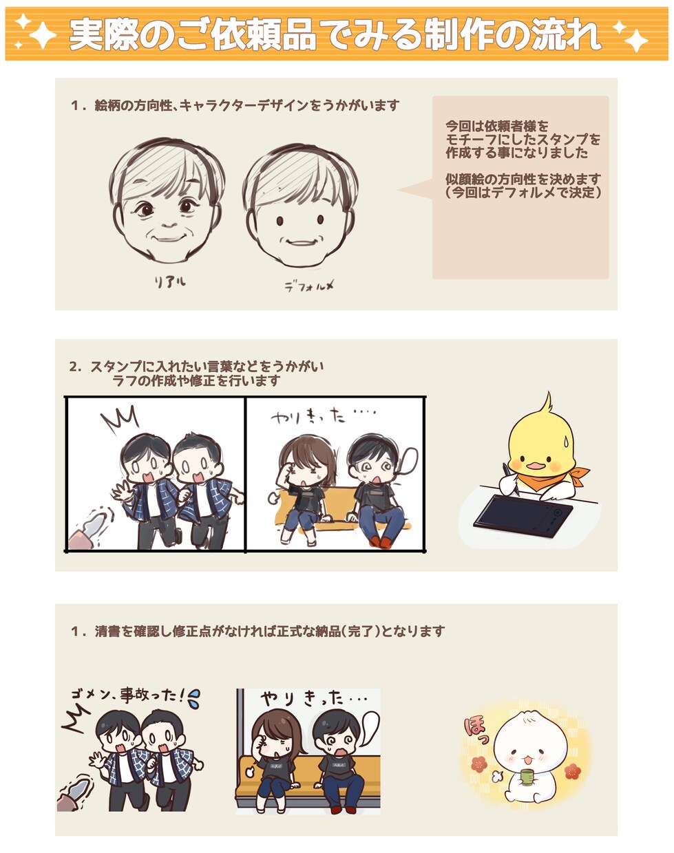 商用OK!LINE絵文字をプロが描きます 広告系イラストレーター担当経験者が描きます イメージ2