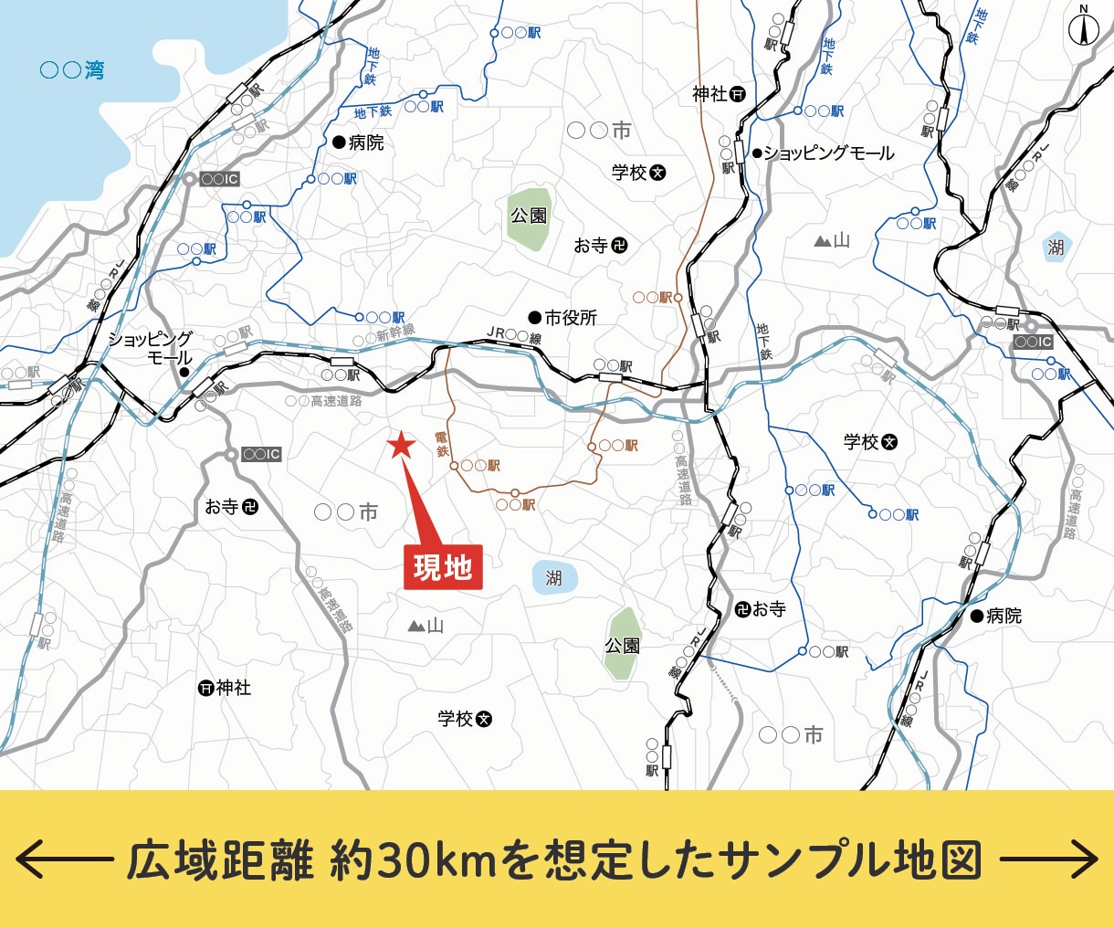 広域範囲の地図を詳細に作成します 細部まで丁寧に仕上げた綿密な地図｜丁寧な対応で安心 イメージ1