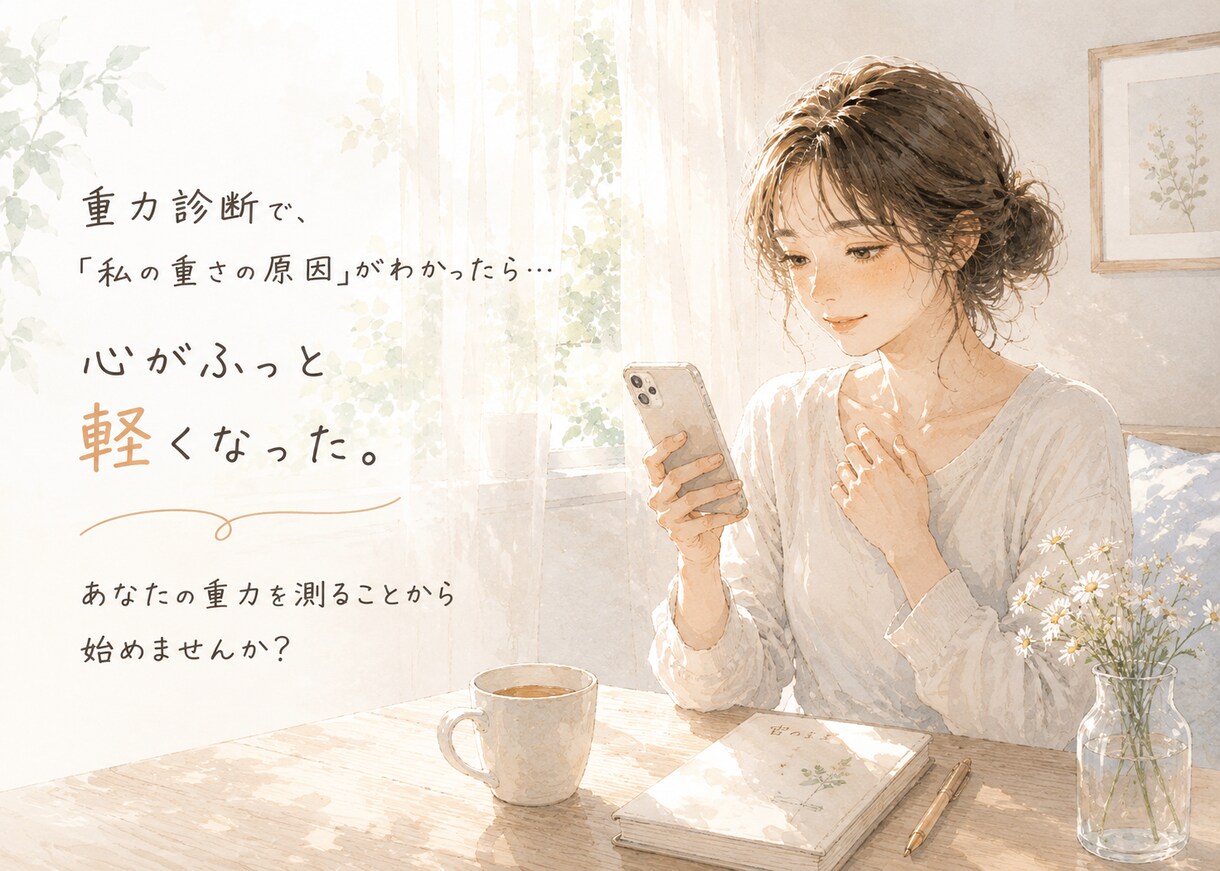 あなたは今、何g？｜レイキ✕重力診断教材ます 自分への違和感、それは目に見えない重力。その重力を測る。 イメージ3