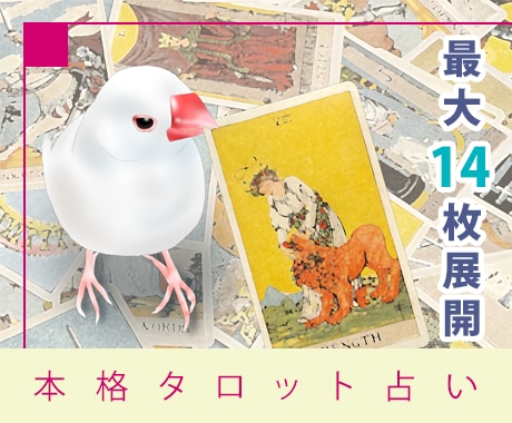本格タロット占い！霊感タロットで占います 最大14枚展開で詳細に占い。カスタマイズも可能です。 イメージ1