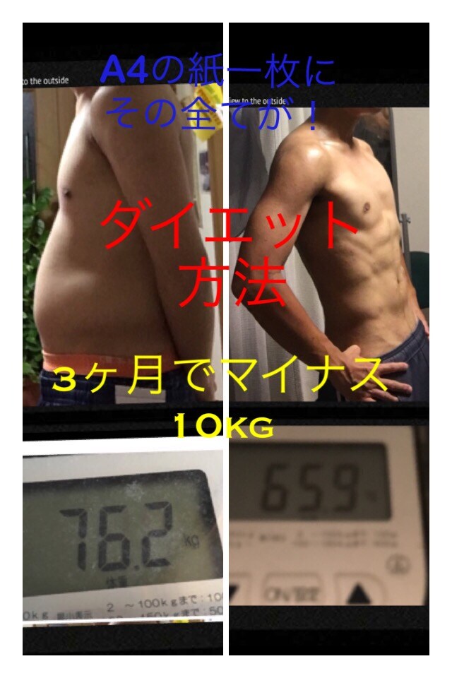 3ヶ月で11kg痩せた方法を教えます 筋肉をつけて綺麗に痩せたい人にオススメです！ イメージ1