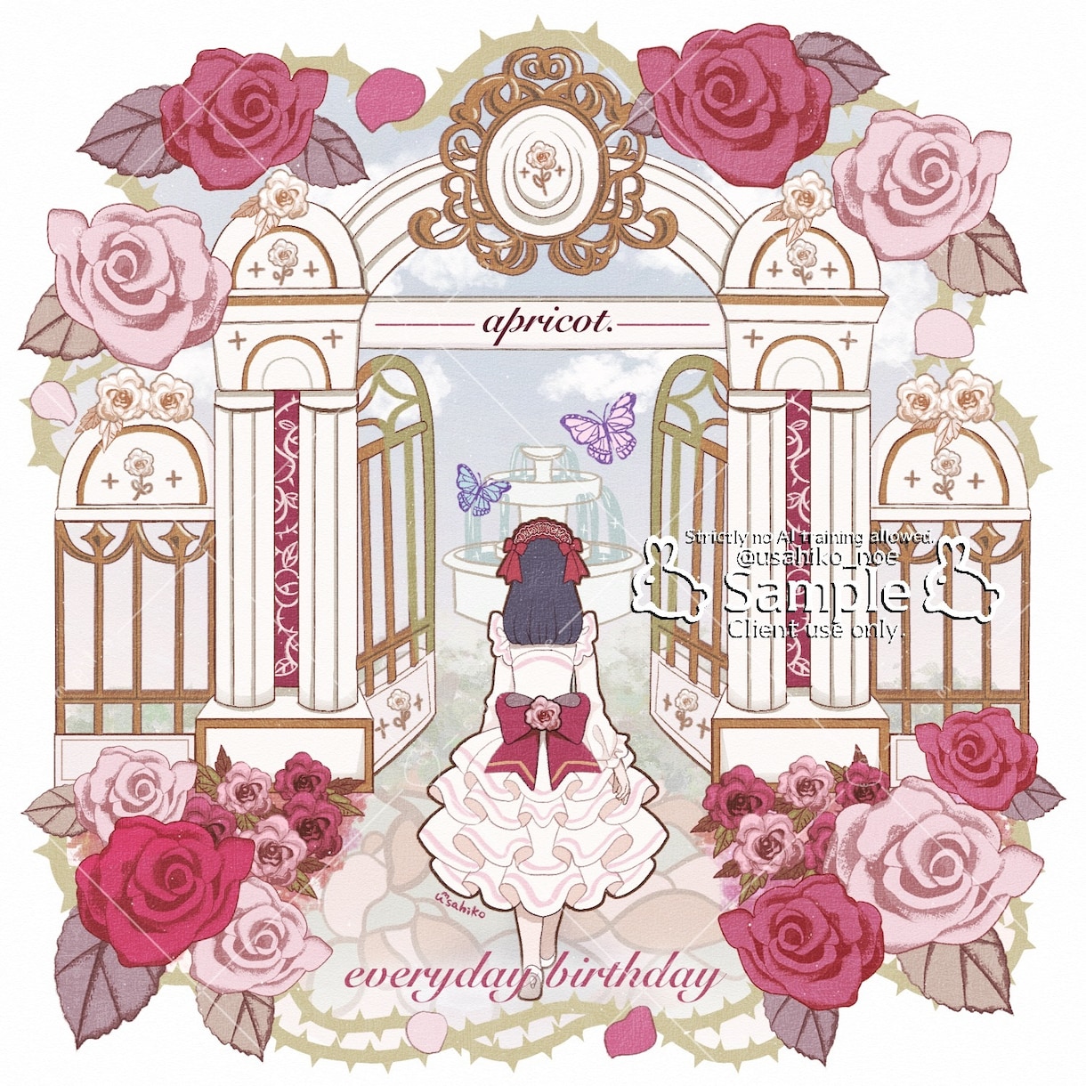 ロココアンティークな世界観のイラストを描きます 華やかで優美な世界観！サムネイルやアイコン、グッズなどに イメージ8