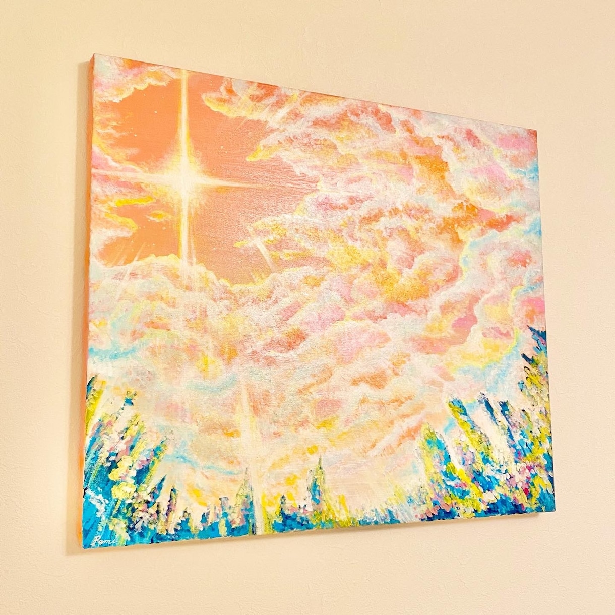 オーダーアート(絵画)を作成します 明るい色やファンタジータッチの絵が好きな方へ イメージ4