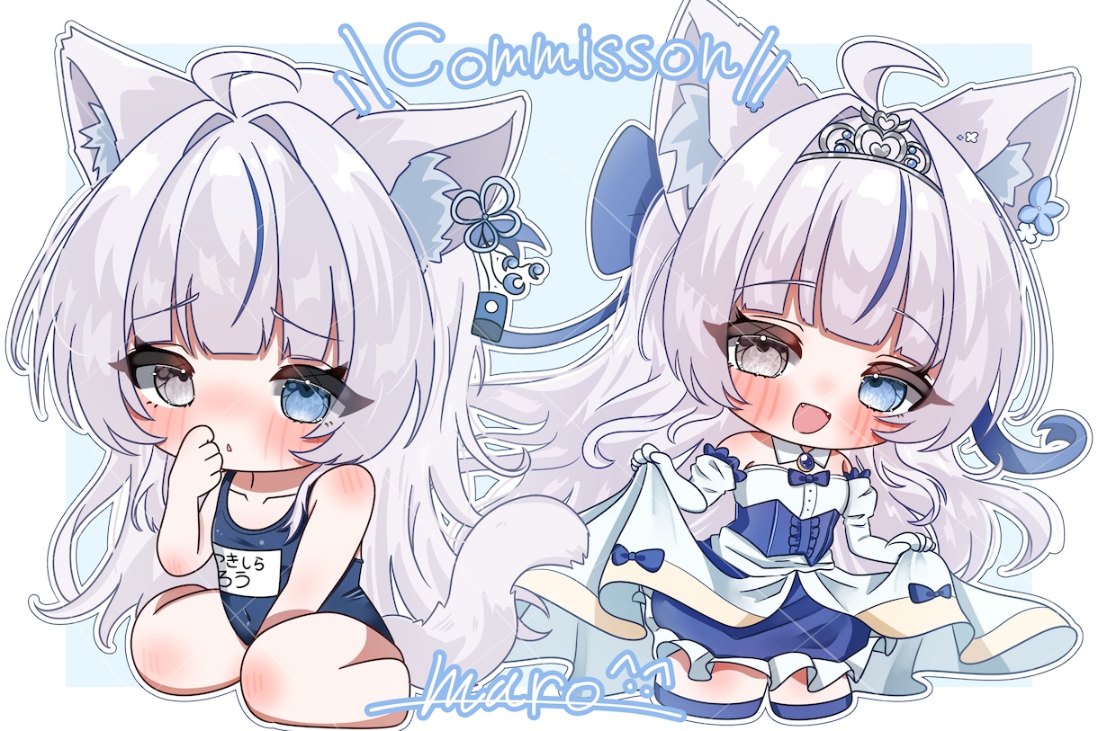 かわいいイラストを描きます イラスト依頼 イラストオーダー 立ち絵 SDイラスト イメージ7