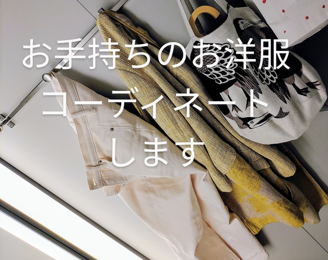 タンスの肥やしアイテム1点コーディネート致します お手持ちのアイテムで2パターン、お勧めブランドより2パターン イメージ1