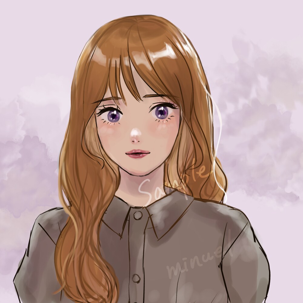 淡い雰囲気で目を引くアイコン描きます 商用可／背景透過データ付き／片手ポーズや文字入れ無料 イメージ7