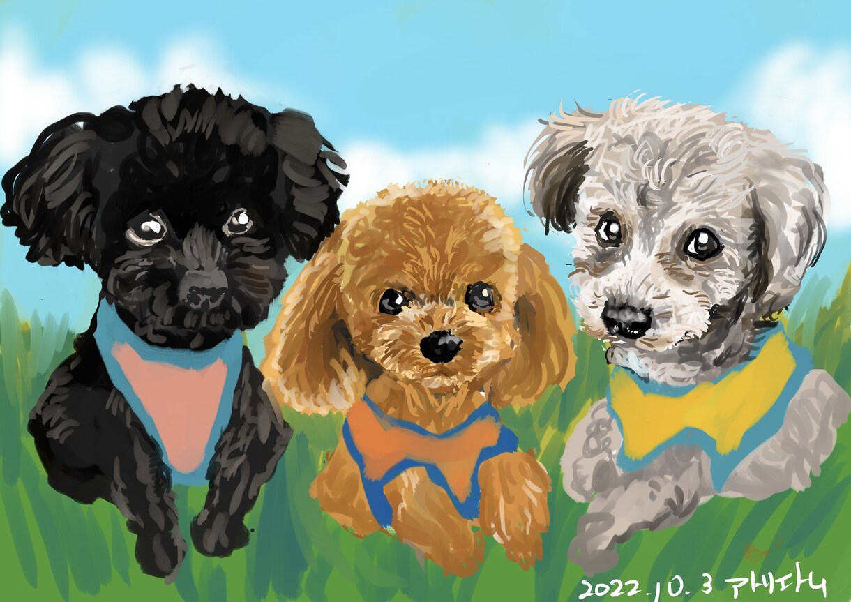 そっくりなデジタル似顔絵作成します ストリート似顔絵師がそっくりの似顔絵を描きます！ イメージ4
