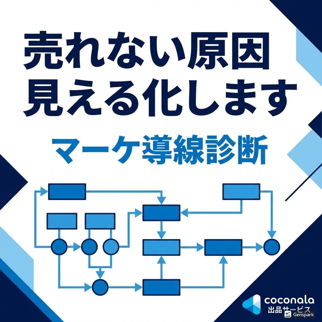 売上につながらない原因を診断します｜導線改善します 売れない原因をズバリ特定！あなたの「マーケ導線」徹底健康診断 イメージ1