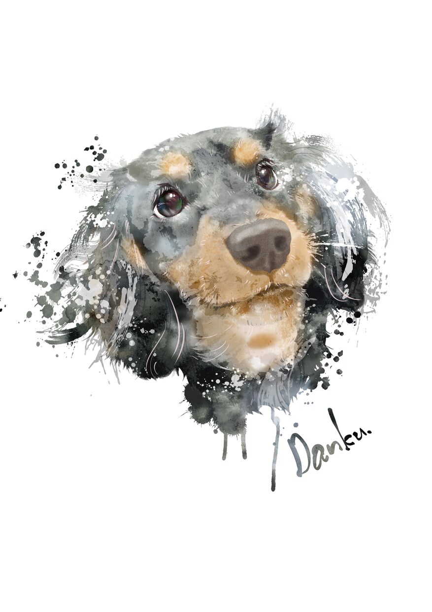 プレゼントに！フレームパネル愛犬イラストを届けます すぐ飾れる！うちのこ記念・誕生日・愛犬家へ遺影・ペットロスに イメージ3