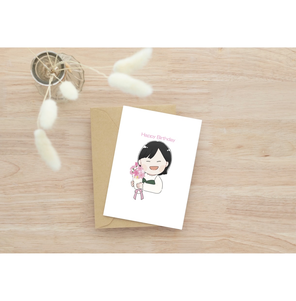 修正無料！手描き風のかわいい似顔絵をお描きします プチプレゼントに♪人物追加・文字入れ・小物無料でお描きします イメージ5