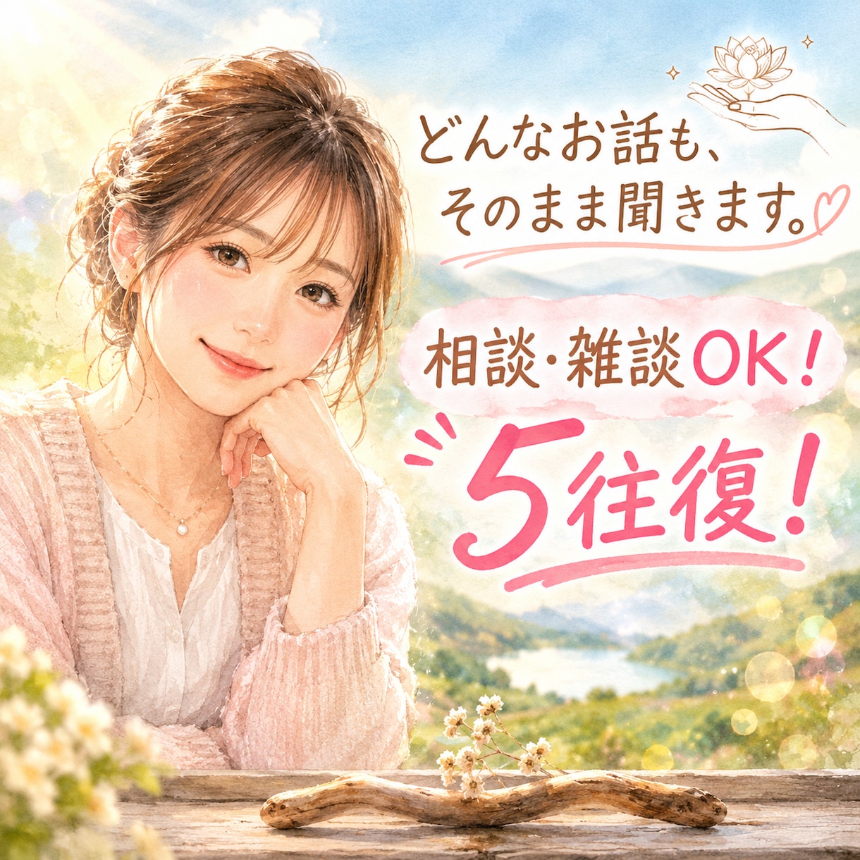 話すことで得られるものを探します AIでは物足りない！そんな方へ！出品記念オプション中 イメージ1