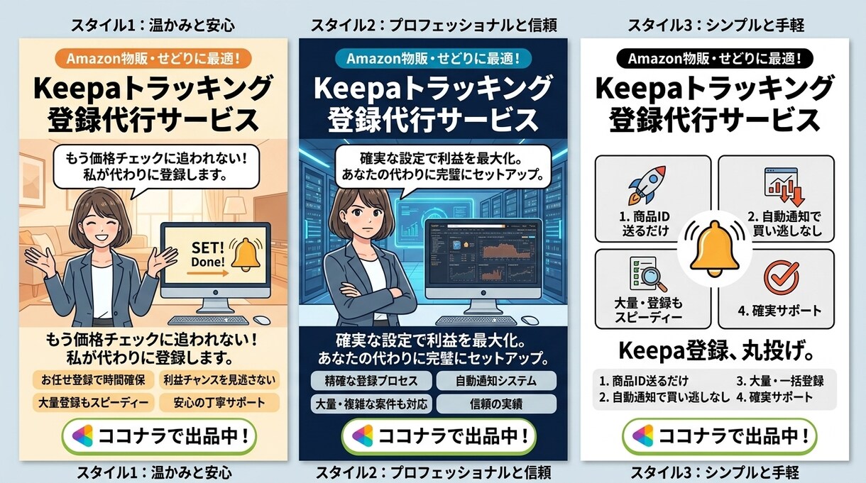 Keepaトラッキング登録を代行します 面倒なKeepaのトラッキング登録作業まとめてお任せください イメージ3