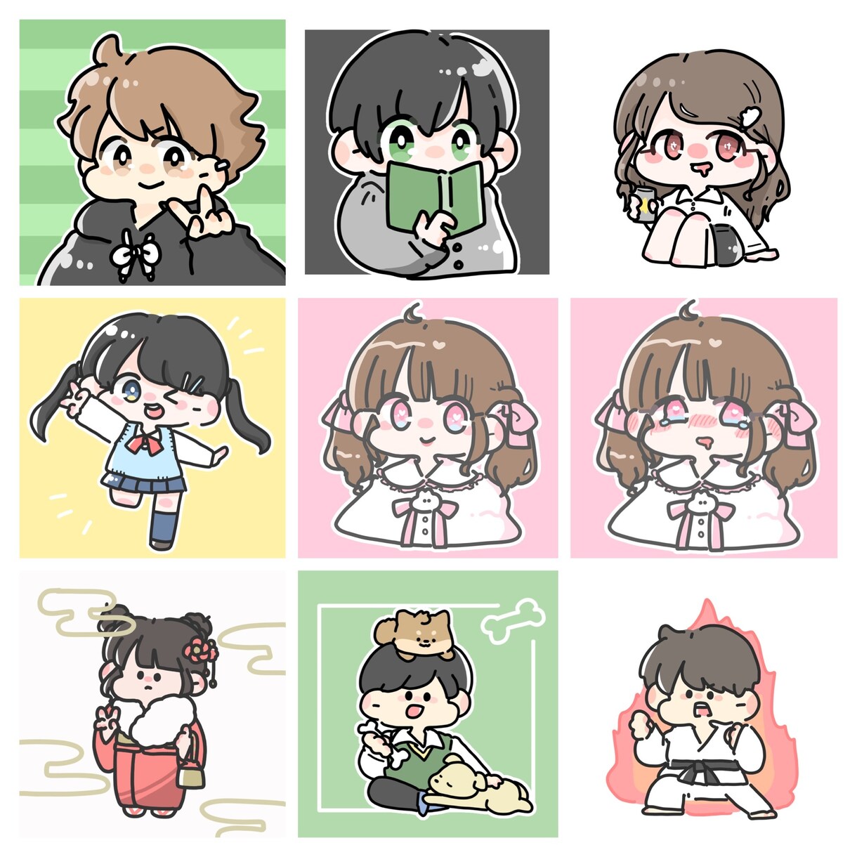 ゆるっとかわいい♡デフォルメイラスト描きます 【人数限定お値下げ中⭐︎あと10人】 イメージ6
