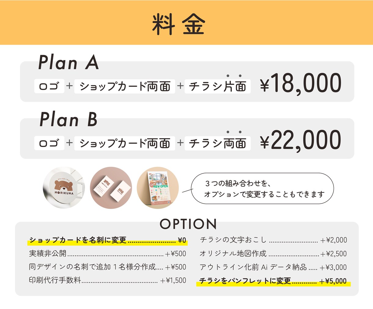 毎月１名様限定：開業セット3点制作します 店舗の開業準備をまとめてサポートします！ イメージ2