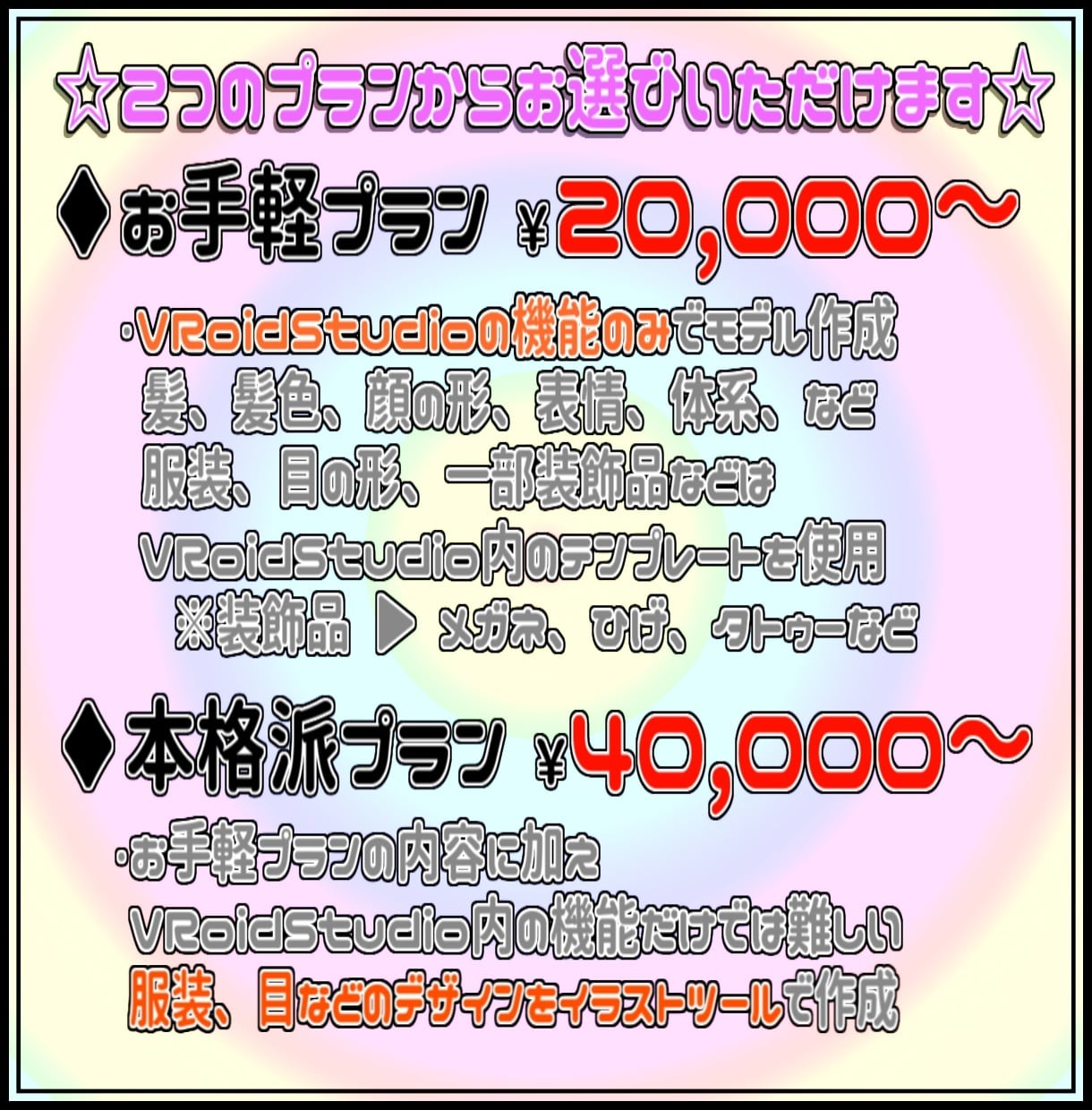 VRoidで全身の3Dモデル制作をいたします 本格的にVtuberデビューしたい方向け(=ﾟωﾟ)ﾉ イメージ2