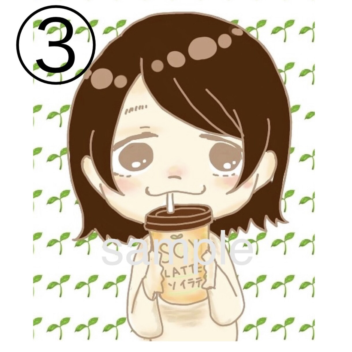 アイコン向け似顔絵イラストをお描きします ゆるっとしたデフォルメ似顔絵をアイコンにしませんか？☆ イメージ4