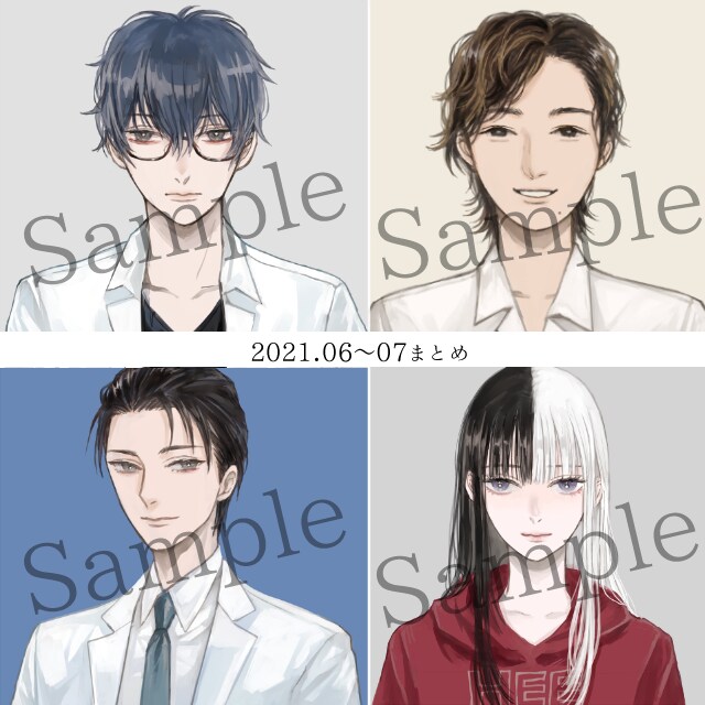 お試し版・シックで静かな厚塗りアイコン絵描きます オリジナル・版権・似顔絵 品質水準はサンプルご確認下さい イメージ4