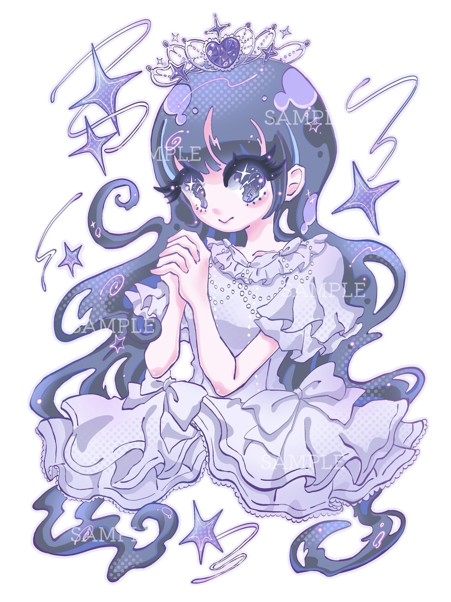 個性的なポップで可愛いイラストを描きます アイドル,コンカフェ,Vtuber,キャラデザ等 イメージ7