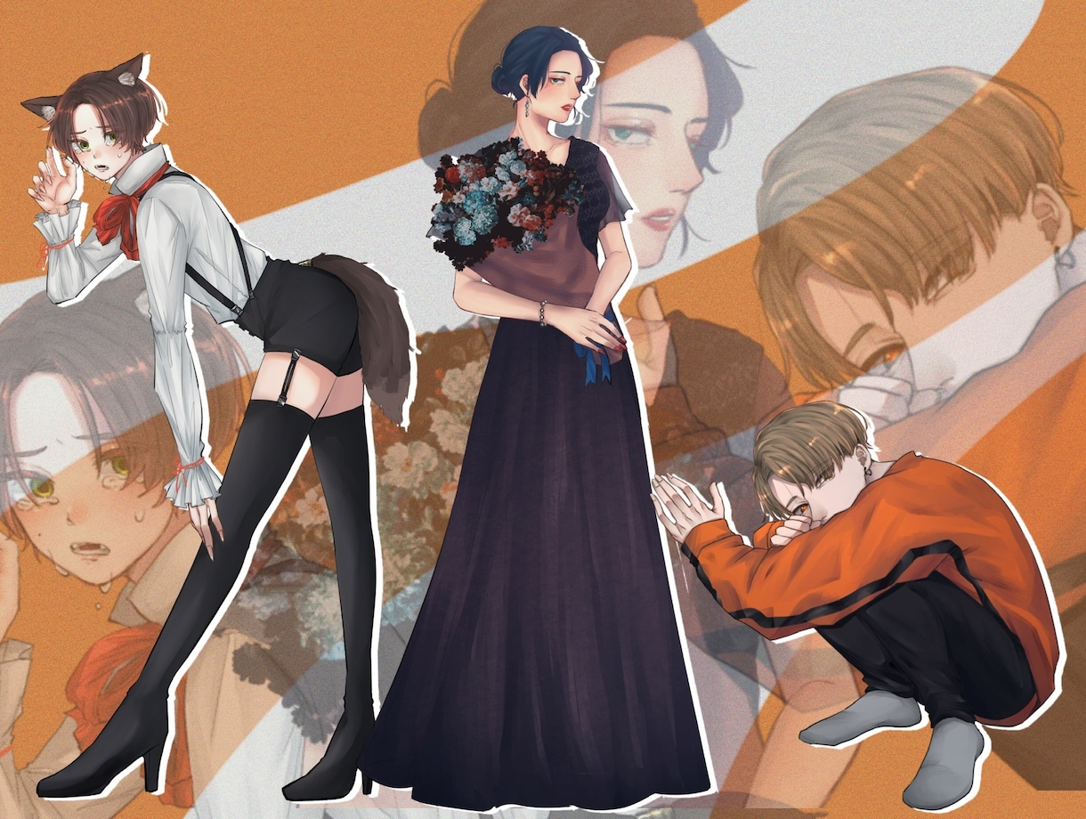 イラストや立ち絵、アイコンの依頼などができます イラスト依頼受け付けてます！ダウナーをお求めの方是非！ イメージ7