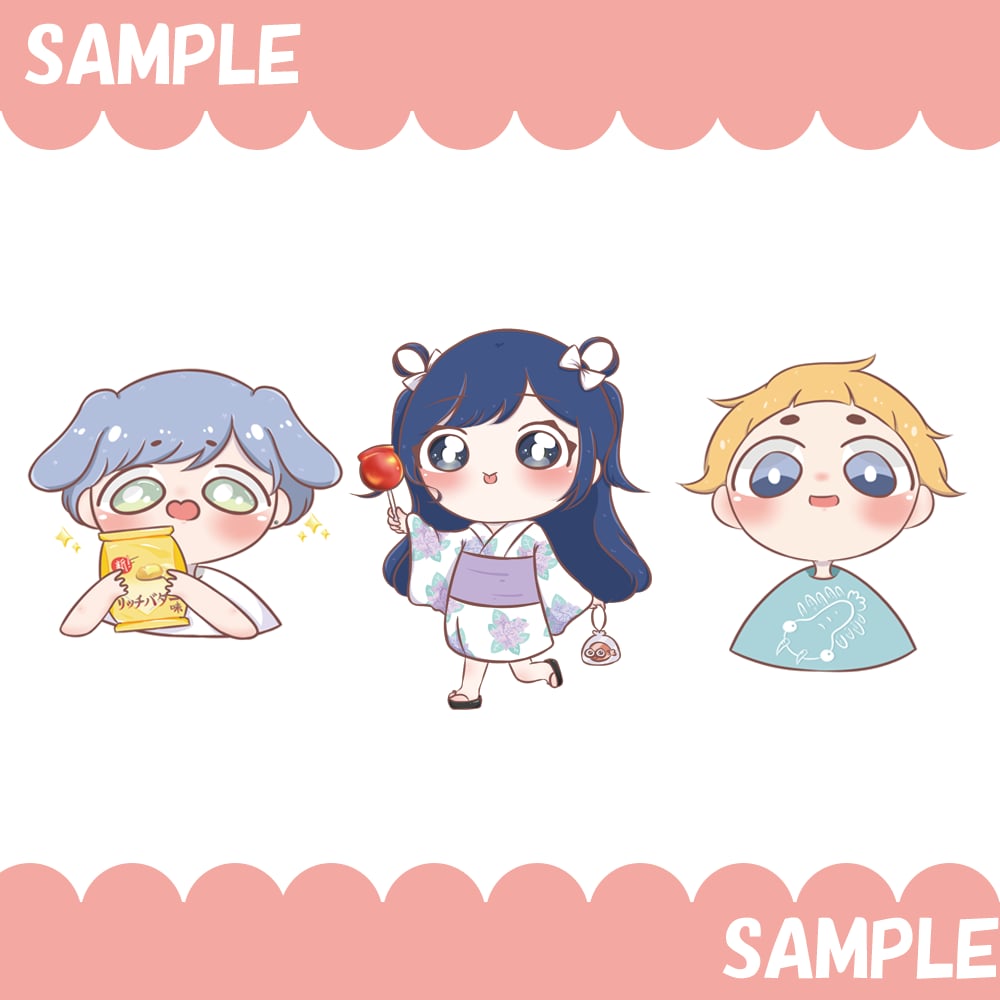 可愛いミニキャラ描きます アイコン、配信用イラストなど是非ご気軽に相談してください♪ イメージ5