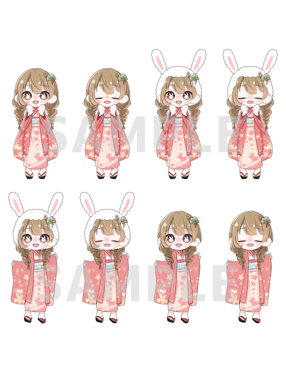 あなたの絵を可愛いSD立ち絵にします IRIAMなどの配信サイトで使用できるSDです！ イメージ3
