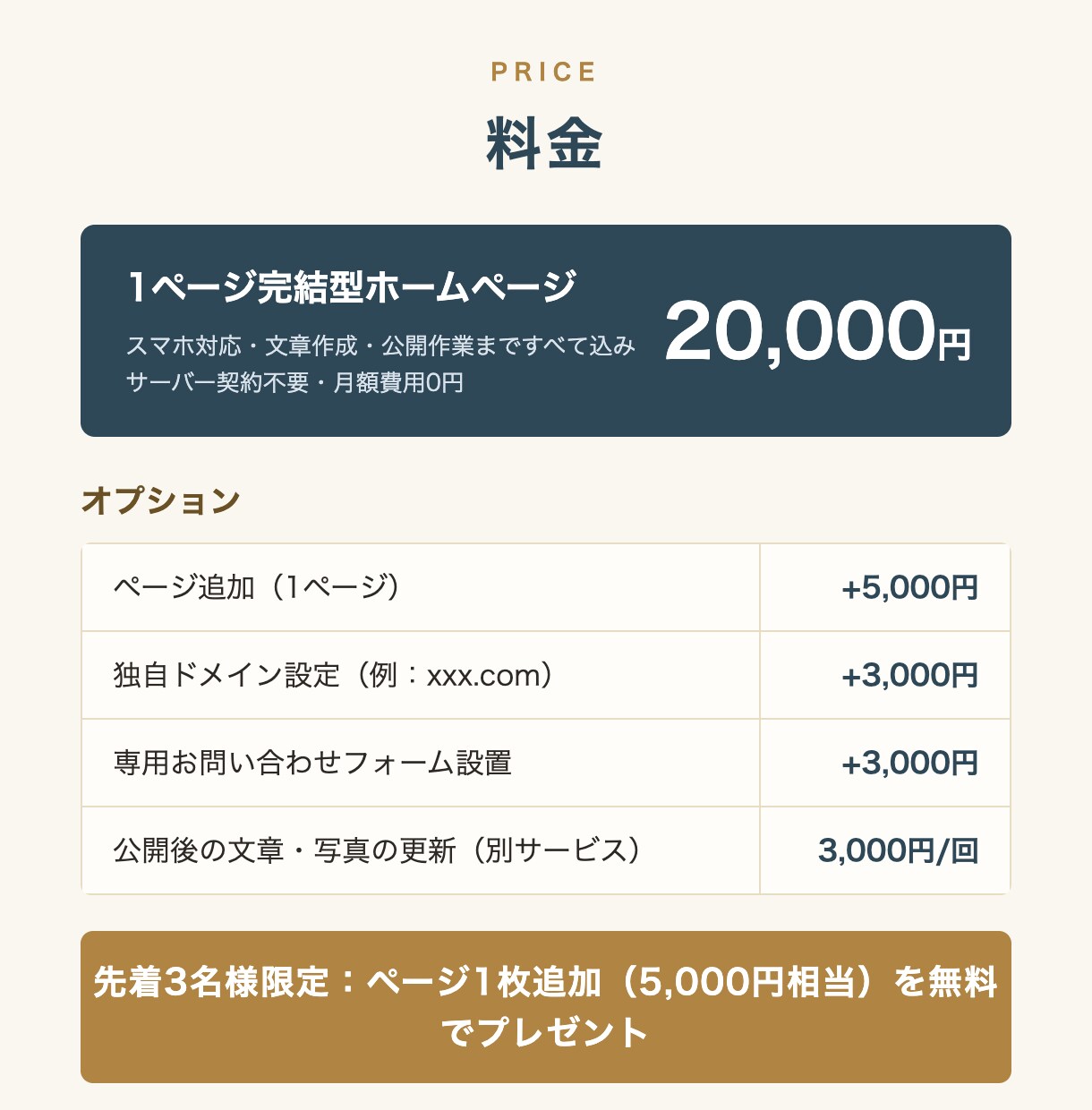 最短7日・月額0円｜お店のHP制作します 最短7日でお届け・月額0円・サーバー契約不要・スマホ対応込み イメージ9