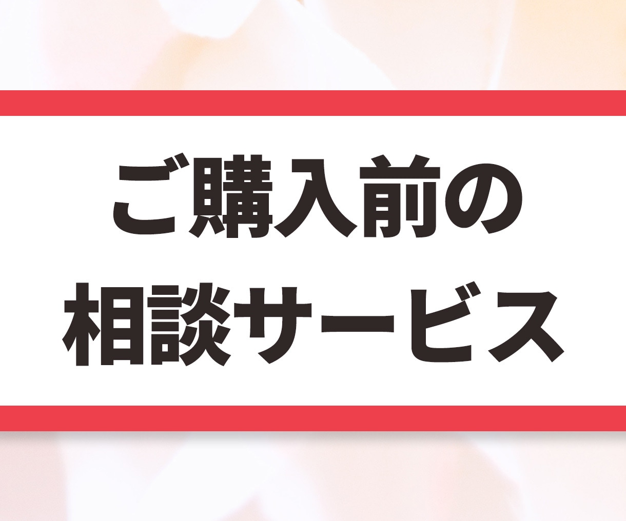 購入前にビデオチャットでもご相談を受け付けます テキストだけでなくビデオチャットでもご相談されたい方へ イメージ1
