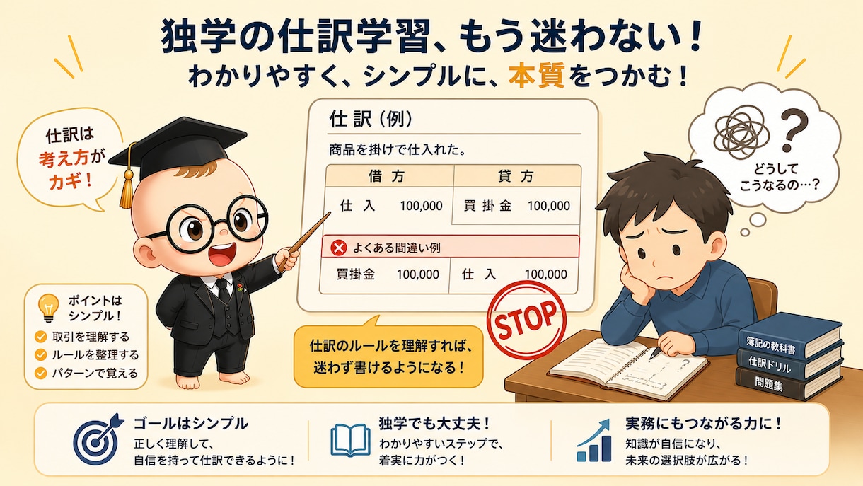 月1,000円で質問し放題合格まで一緒に走ります 簿記3級、独学のまま諦めないで。合格まで一緒に走ります イメージ1