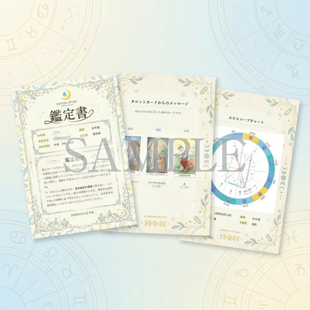西洋占星術×タロットで総合鑑定します 星とカードで導くあなただけのPDF鑑定書をお届け イメージ2