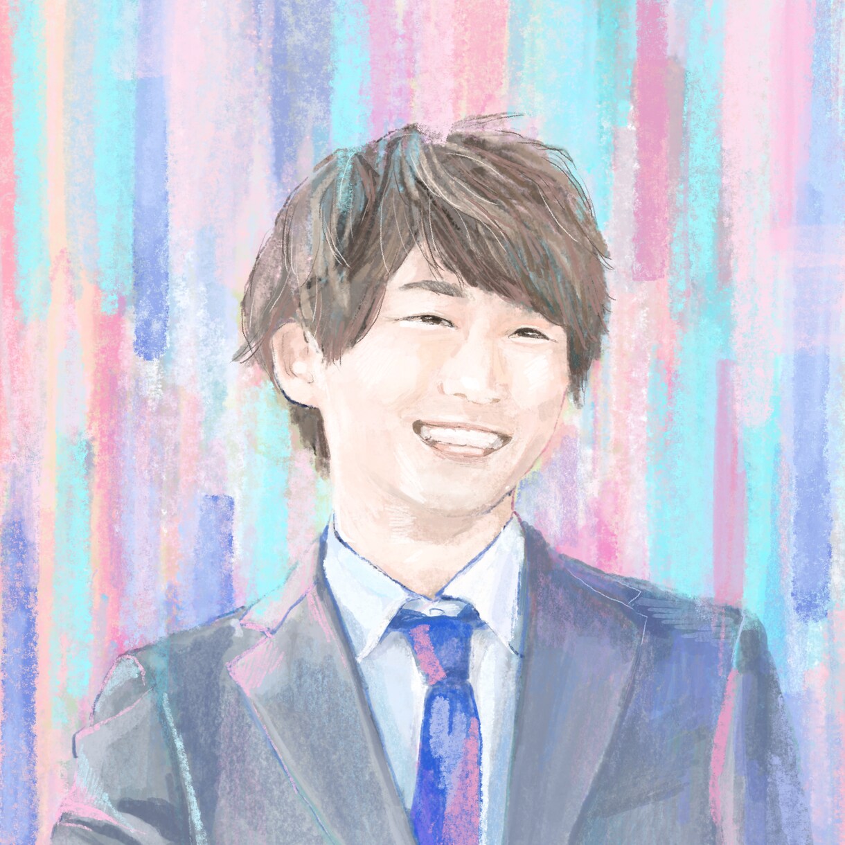 カラフルな似顔絵描きます 販売実績３名様までモニター価格で対応します！ イメージ3